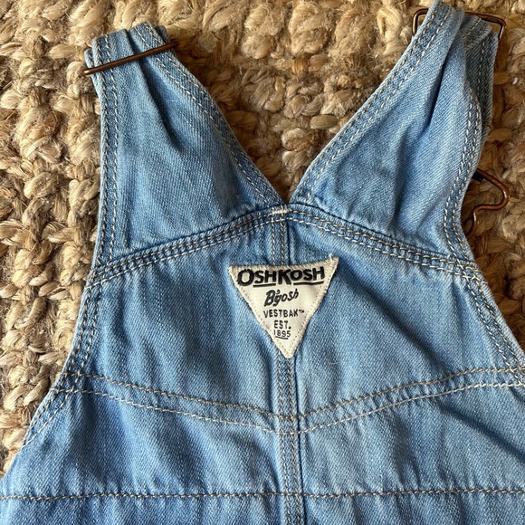 🌸 oshkosh b’gosh denim overall tiered floral dress - Picture 6 of 8